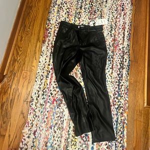 Perfect black leather pants for a night out - Never worn and still have tags!